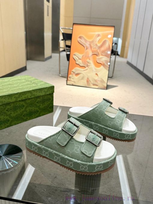 Full year shipment, Gucci's latest limited edition thick soled slippers of top quality are ag6nxctma - Image 6