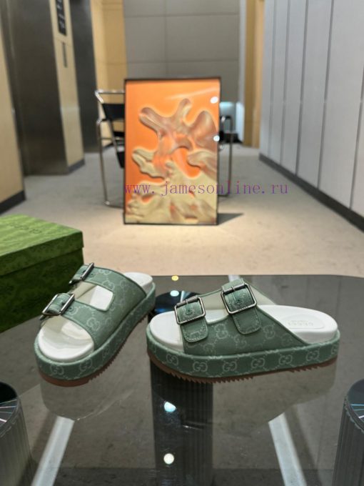 Full year shipment, Gucci's latest limited edition thick soled slippers of top quality are ag6nxctma - Image 10