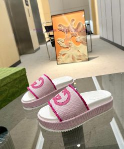 Full year shipment, Gucci's latest limited edition thick soled slippers of top quality are a328jduo8