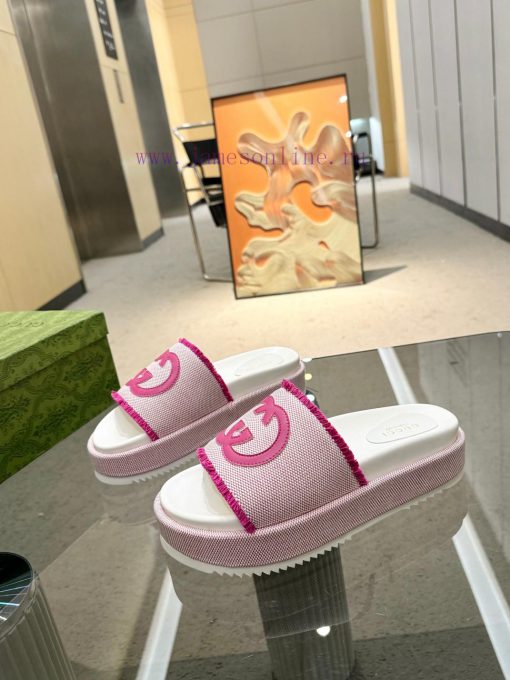 Full year shipment, Gucci's latest limited edition thick soled slippers of top quality are a328jduo8