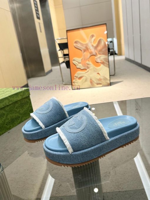 Full year shipment, Gucci's latest limited edition thick soled slippers of top quality are akt3mqrh0 - Image 2