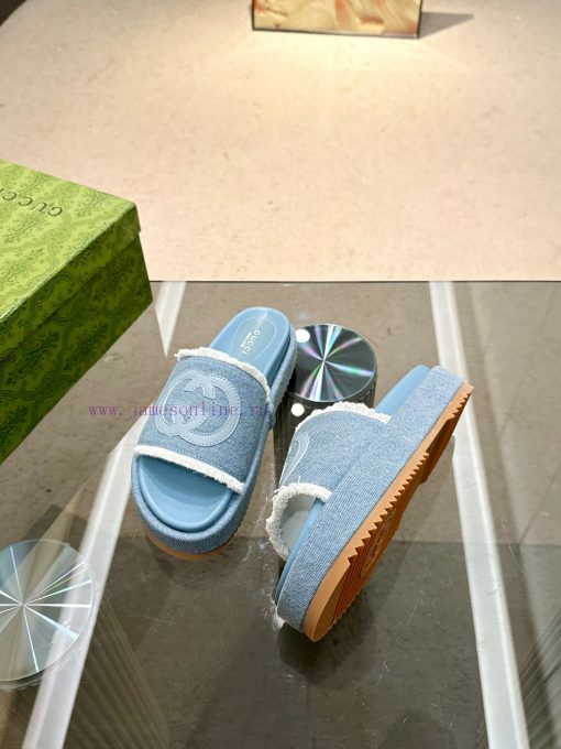 Full year shipment, Gucci's latest limited edition thick soled slippers of top quality are akt3mqrh0 - Image 10