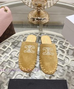 CELINE 2024 new Arc de Triomphe slippersMinimally designed with slim legs, whether worn alon4boq207a
