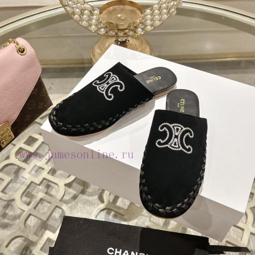 CELINE 2024 new Arc de Triomphe slippersMinimally designed with slim legs, whether worn alonv4r5cx56 - Image 2