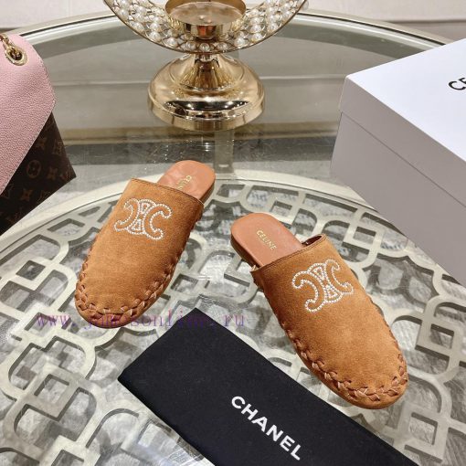 CELINE 2024 new Arc de Triomphe slippersMinimally designed with slim legs, whether worn alonvjt4weu5 - Image 3