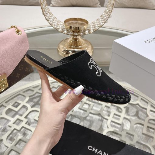 CELINE 2024 new Arc de Triomphe slippersMinimally designed with slim legs, whether worn alonv4r5cx56 - Image 5