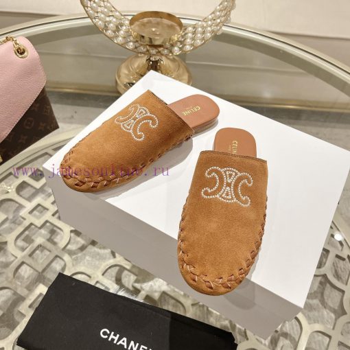 CELINE 2024 new Arc de Triomphe slippersMinimally designed with slim legs, whether worn alonvjt4weu5 - Image 6