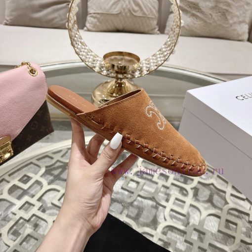 CELINE 2024 new Arc de Triomphe slippersMinimally designed with slim legs, whether worn alonvjt4weu5 - Image 7