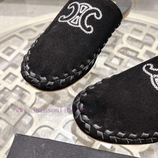 CELINE 2024 new Arc de Triomphe slippersMinimally designed with slim legs, whether worn alonv4r5cx56 - Image 9