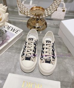 DIOR New Edition - Embroidered Canvas Flat Casual ShoesFull cotton double-sided 3D 5D embroi2oljx6lu