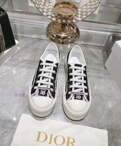 DIOR New Edition - Embroidered Canvas Flat Casual ShoesFull cotton double-sided 3D 5D embroi0edmh9qm