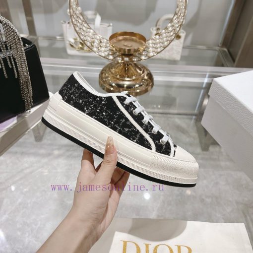 DIOR New Edition - Embroidered Canvas Flat Casual ShoesFull cotton double-sided 3D 5D embroi0edmh9qm - Image 5