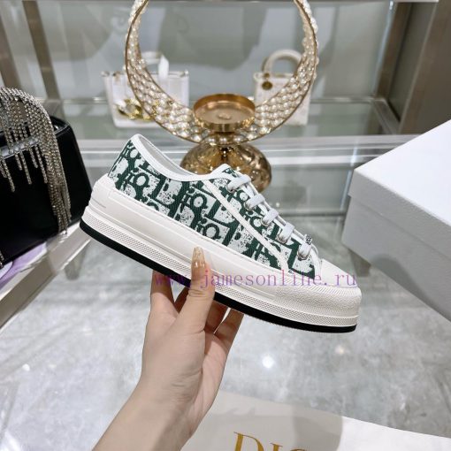 DIOR New Edition - Embroidered Canvas Flat Casual ShoesFull cotton double-sided 3D 5D embroiw98u7rwq - Image 5