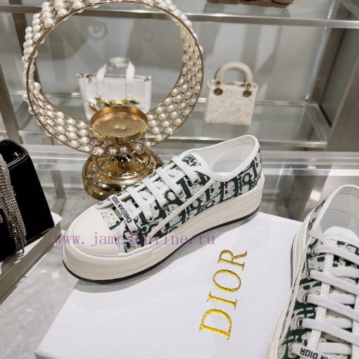 DIOR New Edition - Embroidered Canvas Flat Casual ShoesFull cotton double-sided 3D 5D embroiw98u7rwq - Image 6