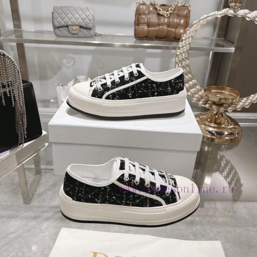 DIOR New Edition - Embroidered Canvas Flat Casual ShoesFull cotton double-sided 3D 5D embroi0edmh9qm - Image 8