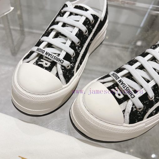 DIOR New Edition - Embroidered Canvas Flat Casual ShoesFull cotton double-sided 3D 5D embroi0edmh9qm - Image 9