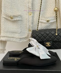 Chanel | Chanel 24P New ProductBig Bow Double C Half Drag SeriesSuper immortal big bow slippeye4mdk9