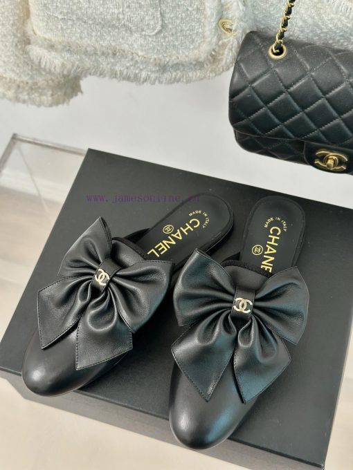 Chanel | Chanel 24P New ProductBig Bow Double C Half Drag SeriesSuper immortal big bow slippjpbneqed - Image 3