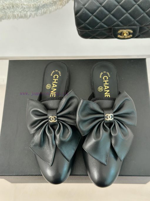 Chanel | Chanel 24P New ProductBig Bow Double C Half Drag SeriesSuper immortal big bow slippjpbneqed - Image 5