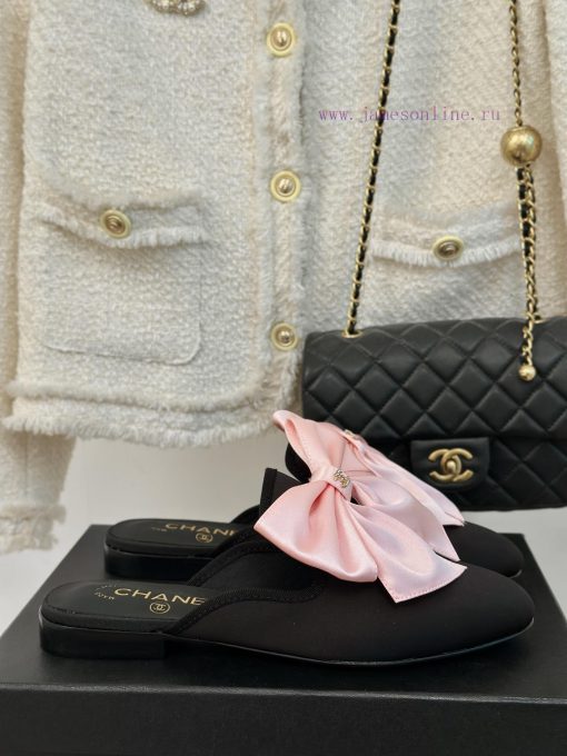 Chanel | Chanel 24P New ProductBig Bow Double C Half Drag SeriesSuper immortal big bow slippi2s0t64t - Image 2