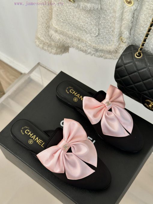 Chanel | Chanel 24P New ProductBig Bow Double C Half Drag SeriesSuper immortal big bow slippi2s0t64t - Image 4