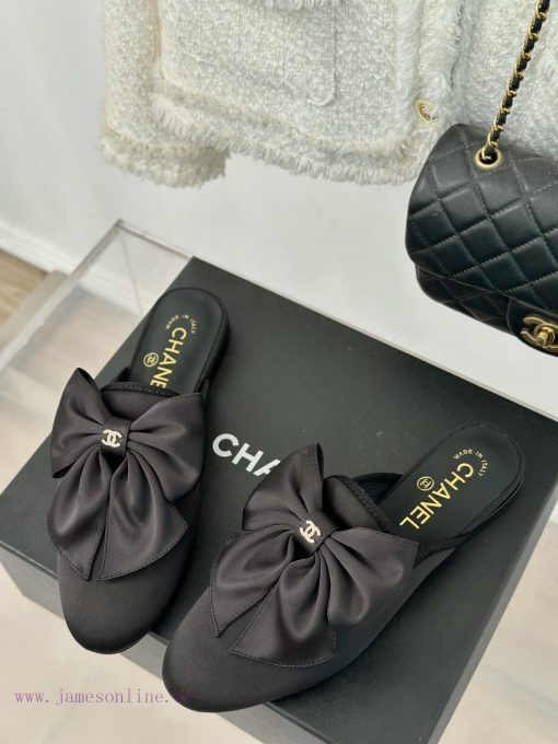 Chanel | Chanel 24P New ProductBig Bow Double C Half Drag SeriesSuper immortal big bow slippbtaa9nef - Image 3
