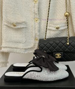Chanel | Chanel 24P New ProductBig Bow Double C Half Drag SeriesSuper immortal big bow slippmltf1u55