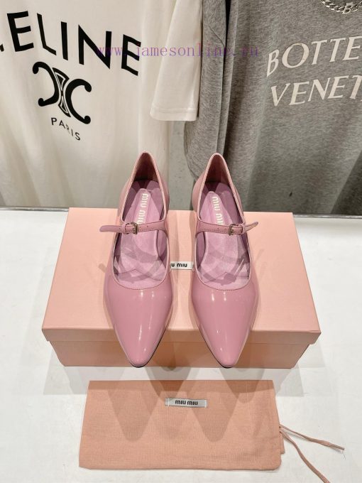 MiuM * u/24ss new flat bottomed pointed Mary Jane single shoe is a very low-key single shoe.9gsrt98w - Image 2