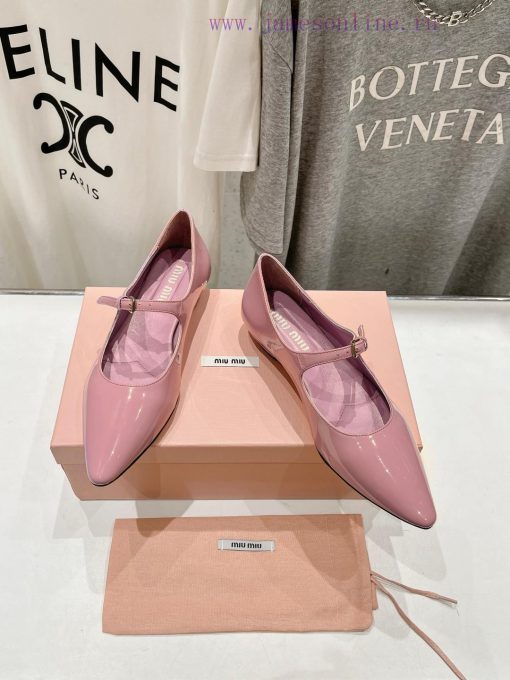 MiuM * u/24ss new flat bottomed pointed Mary Jane single shoe is a very low-key single shoe.9gsrt98w - Image 3