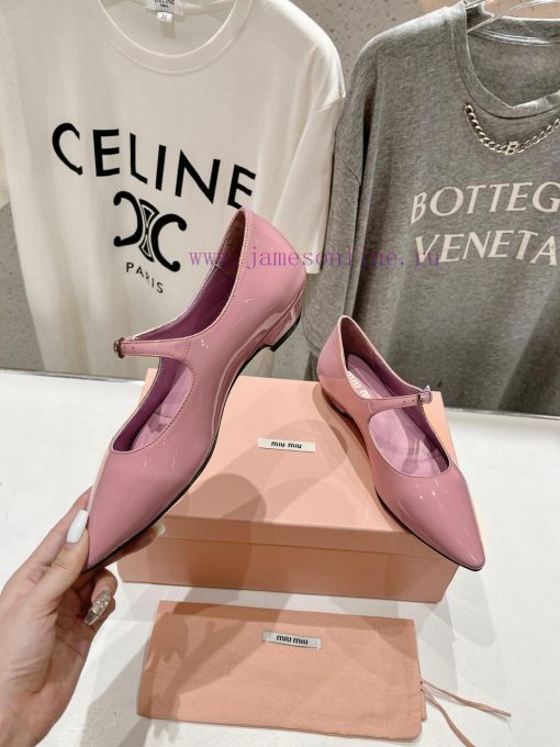 MiuM * u/24ss new flat bottomed pointed Mary Jane single shoe is a very low-key single shoe.9gsrt98w - Image 5