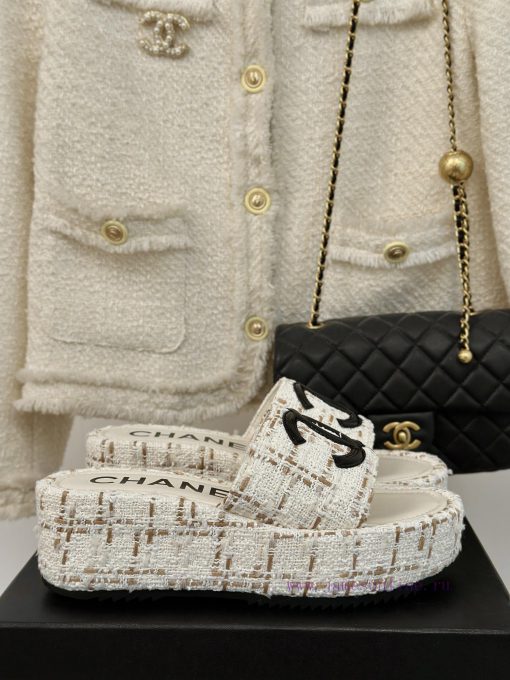 Chanel | Chanel Classic Thick Bottom Large Pair C SlippersMinimalist Double C Design Versatipon72ks9 - Image 2