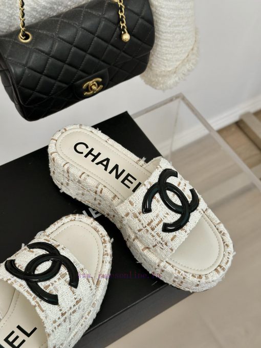 Chanel | Chanel Classic Thick Bottom Large Pair C SlippersMinimalist Double C Design Versatipon72ks9 - Image 6