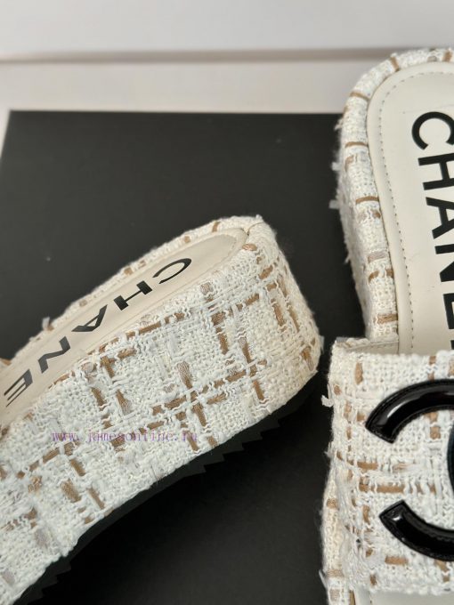 Chanel | Chanel Classic Thick Bottom Large Pair C SlippersMinimalist Double C Design Versatipon72ks9 - Image 7