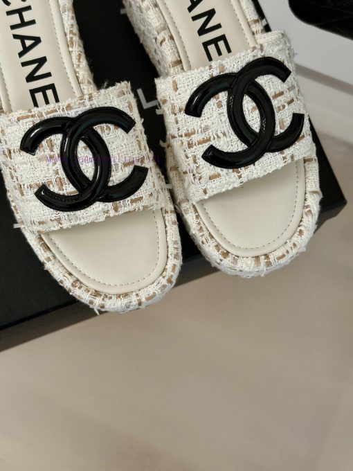 Chanel | Chanel Classic Thick Bottom Large Pair C SlippersMinimalist Double C Design Versatipon72ks9 - Image 8
