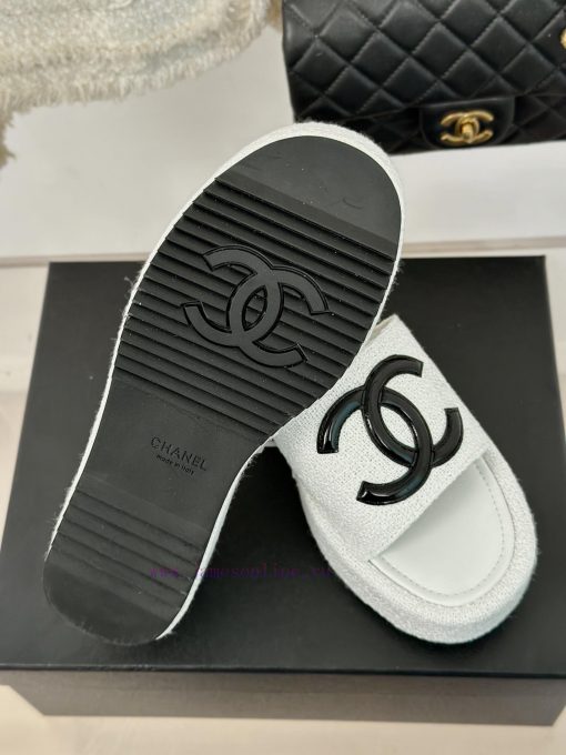Chanel | Chanel Classic Thick Bottom Large Pair C SlippersMinimalist Double C Design Versatimcftkgxl - Image 10