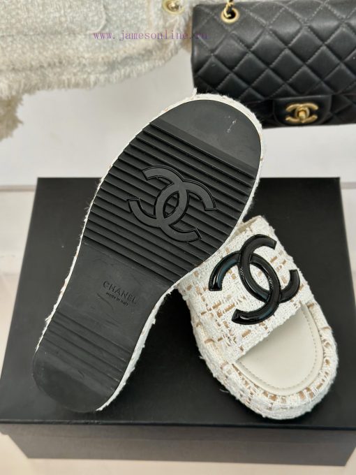 Chanel | Chanel Classic Thick Bottom Large Pair C SlippersMinimalist Double C Design Versatipon72ks9 - Image 10