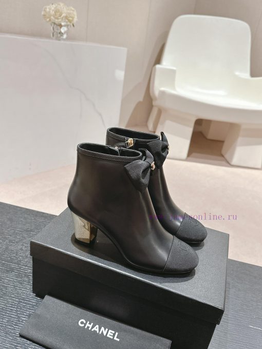 Purchasing grade𝗖𝗛 * 𝗔𝗡𝗟 | | 𝟐𝟎𝟐𝟒 Butterfly knot short boots and shoesTop tier high-end qualefg02ewm - Image 3