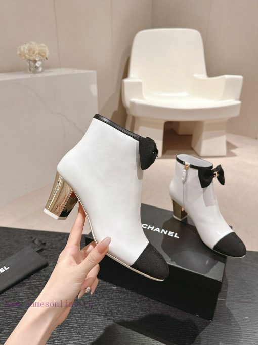Purchasing grade𝗖𝗛 * 𝗔𝗡𝗟 | | 𝟐𝟎𝟐𝟒 Butterfly knot short boots and shoesTop tier high-end qualmiy67gs2 - Image 5