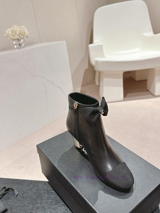 Purchasing grade𝗖𝗛 * 𝗔𝗡𝗟 | | 𝟐𝟎𝟐𝟒 Butterfly knot short boots and shoesTop tier high-end qualefg02ewm - Image 6