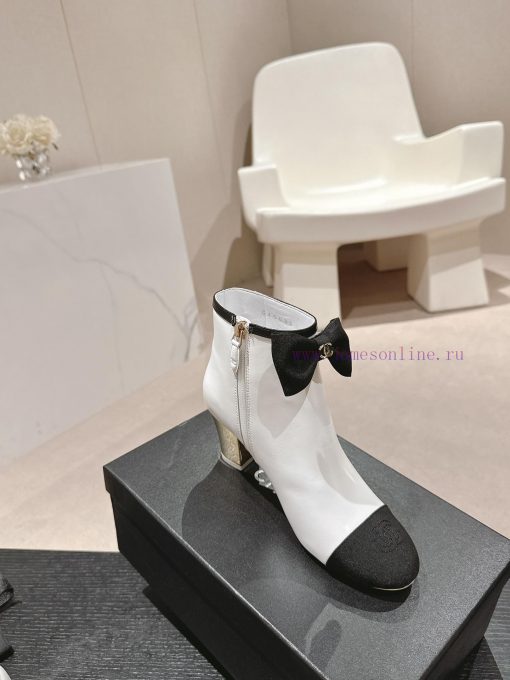 Purchasing grade𝗖𝗛 * 𝗔𝗡𝗟 | | 𝟐𝟎𝟐𝟒 Butterfly knot short boots and shoesTop tier high-end qualmiy67gs2 - Image 6