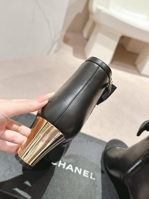 Purchasing grade𝗖𝗛 * 𝗔𝗡𝗟 | | 𝟐𝟎𝟐𝟒 Butterfly knot short boots and shoesTop tier high-end qualefg02ewm - Image 8