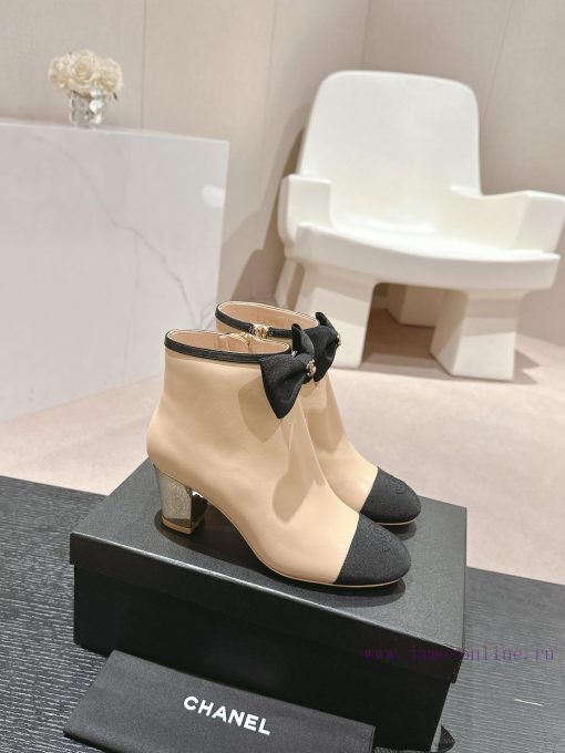 Purchasing grade𝗖𝗛 * 𝗔𝗡𝗟 | | 𝟐𝟎𝟐𝟒 Butterfly knot short boots and shoesTop tier high-end qualmq89ka9o - Image 3