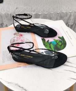 New Release - Saint Laurent YSL New SandalsHot pressed diamond toe flat sandalsCorrect versivw8gby64