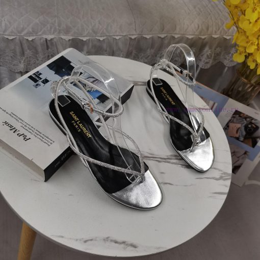 New Release - Saint Laurent YSL New SandalsHot pressed diamond toe flat sandalsCorrect versibazfu063 - Image 7