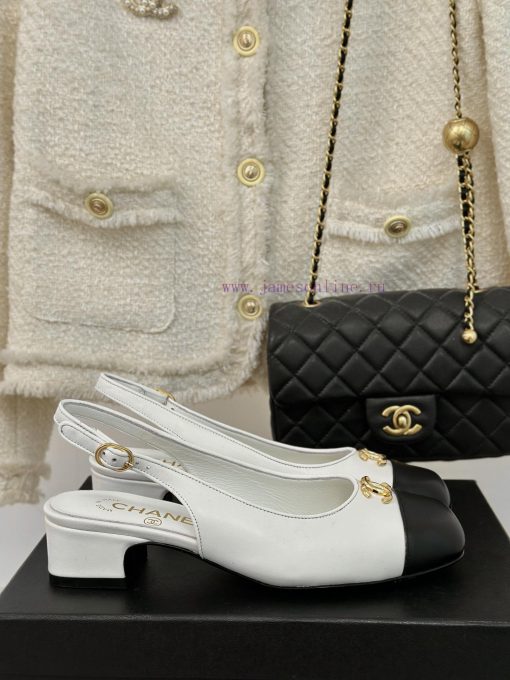 Chanel | Chanel 24P New Product ClassicDouble C thick heel empty sandalsThe shoe upper is makqdxi6z0 - Image 2