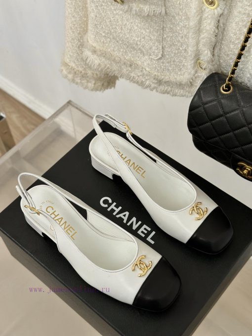 Chanel | Chanel 24P New Product ClassicDouble C thick heel empty sandalsThe shoe upper is makqdxi6z0 - Image 4