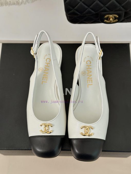 Chanel | Chanel 24P New Product ClassicDouble C thick heel empty sandalsThe shoe upper is makqdxi6z0 - Image 5