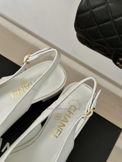 Chanel | Chanel 24P New Product ClassicDouble C thick heel empty sandalsThe shoe upper is makqdxi6z0 - Image 9