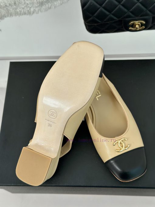 Chanel | Chanel 24P New Product ClassicDouble C thick heel empty sandalsThe shoe upper is maz0axj38s - Image 10