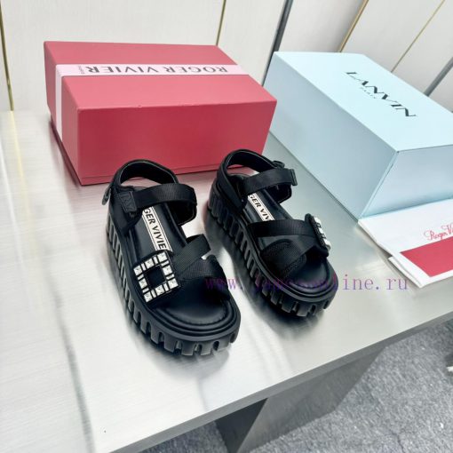 Roger Vivier RV 24ss series with thick soled back air sandals, popular among many internet c36abm23l - Image 3